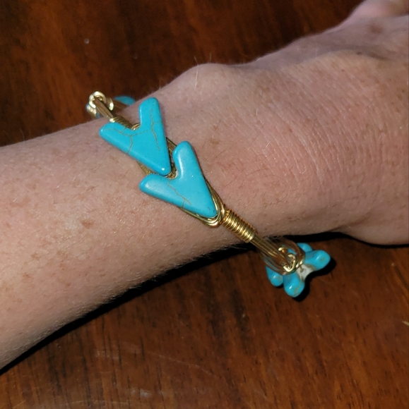 Turquoise arrow braclet - Picture 2 of 2
